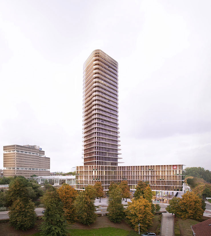Blok D vanuit Amsteldorp